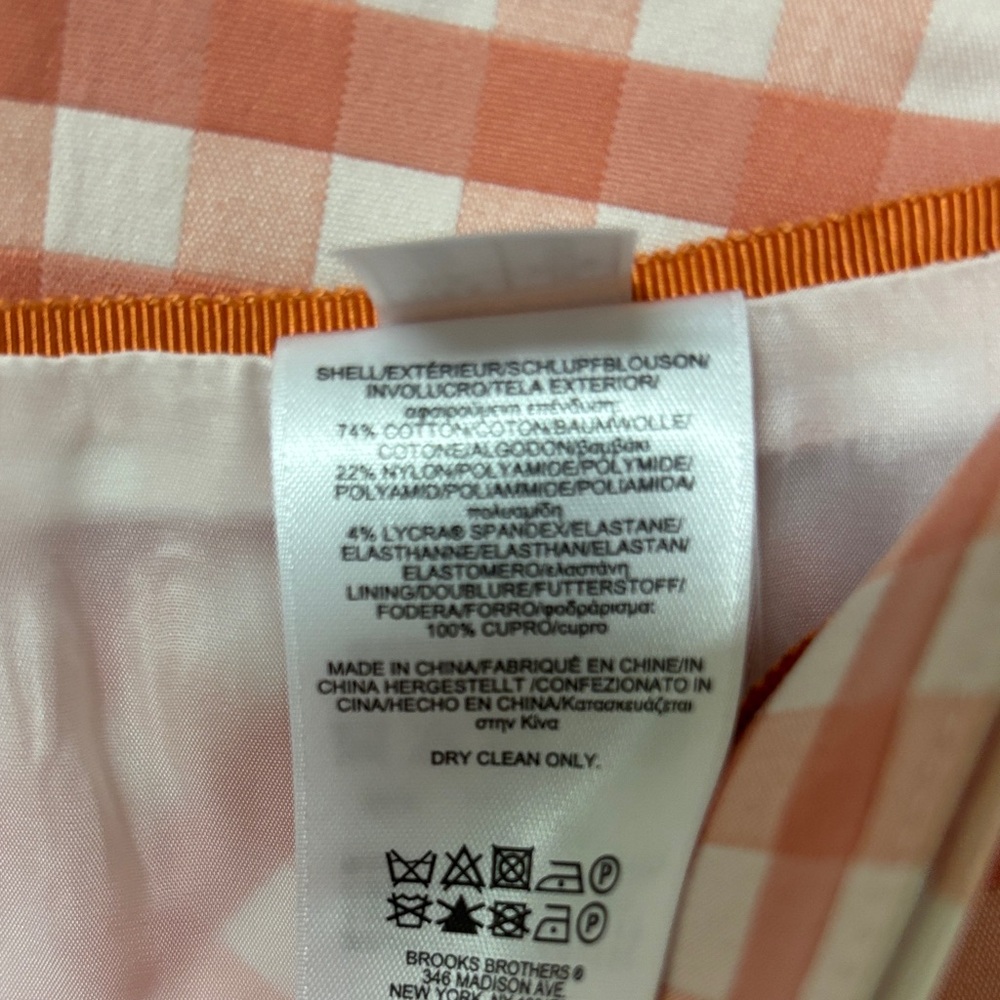 Brooks Brothers Pink and White A-Line Skirt - Picture 4 of 4